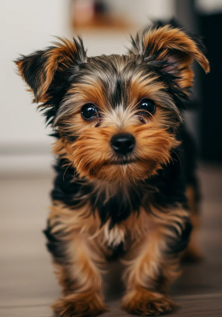 cute brown and black dog